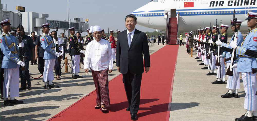 高清大圖｜習主席新年首訪 緬甸最高規格迎接！